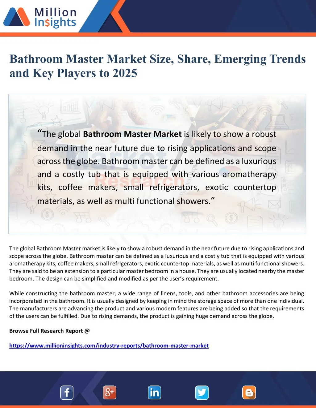 bathroom master market size share emerging trends