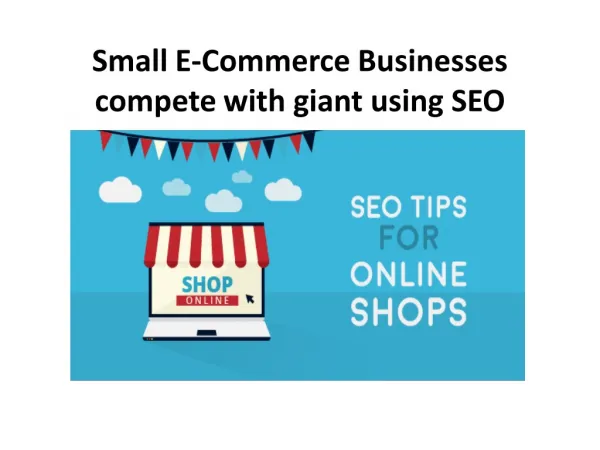 Small E-Commerce Businesses compete with giant using SEO