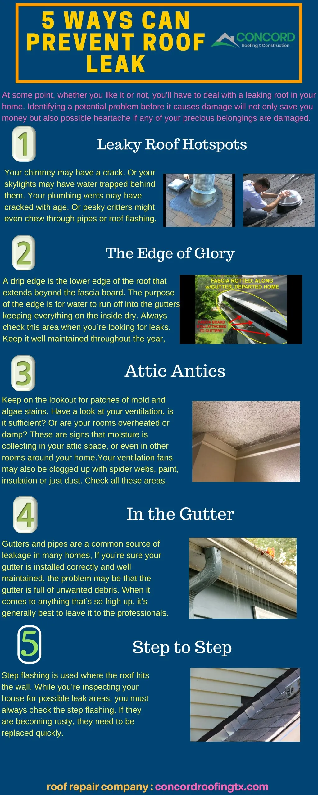 5 ways can prevent roof leak