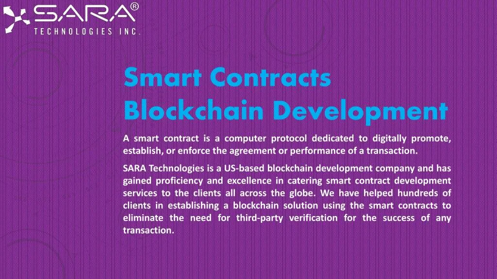 smart contracts blockchain development