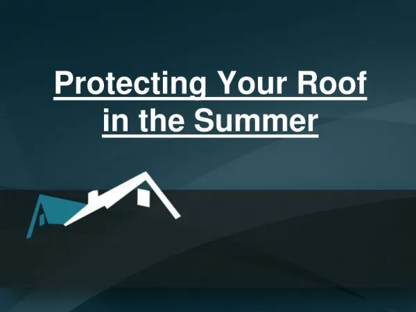 Protecting Your Roof in the Summer