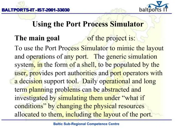 Using the Port Process Simulator