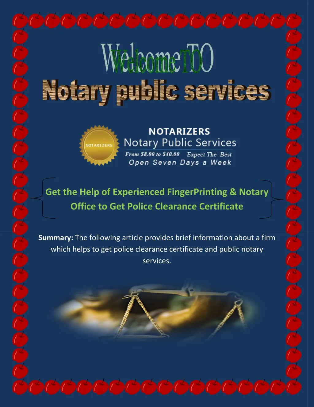 get the help of experienced fingerprinting notary