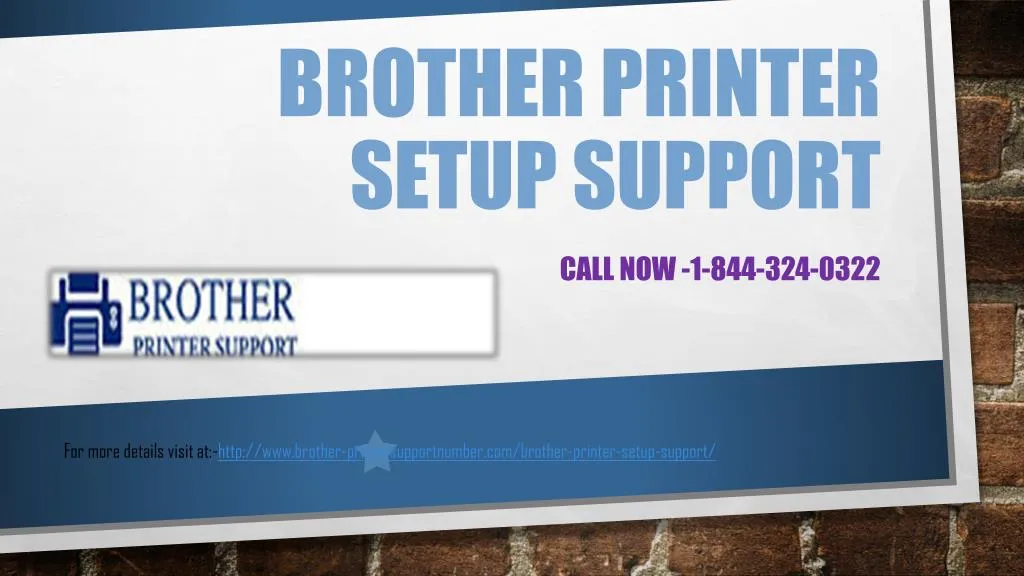 brother printer setup support