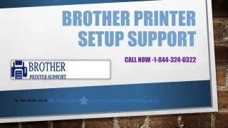 Brother Printer setup support 1-844-324-0322 Number