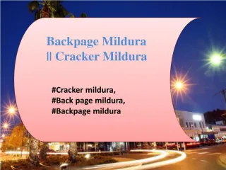 Backpage Mildura || Cracker Mildura