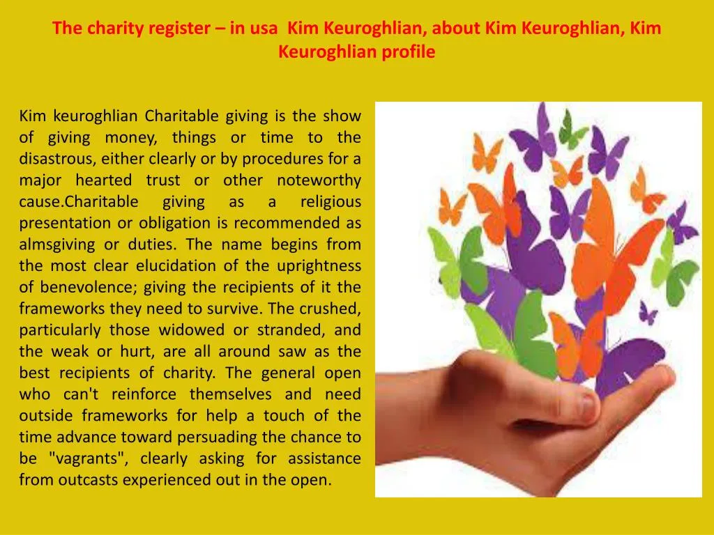 the charity register in usa kim keuroghlian about