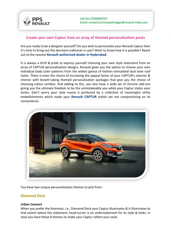 Create your own Captur from an array of themed personalization packs