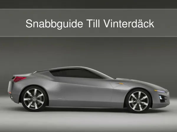 snabbguide till vinterd ck