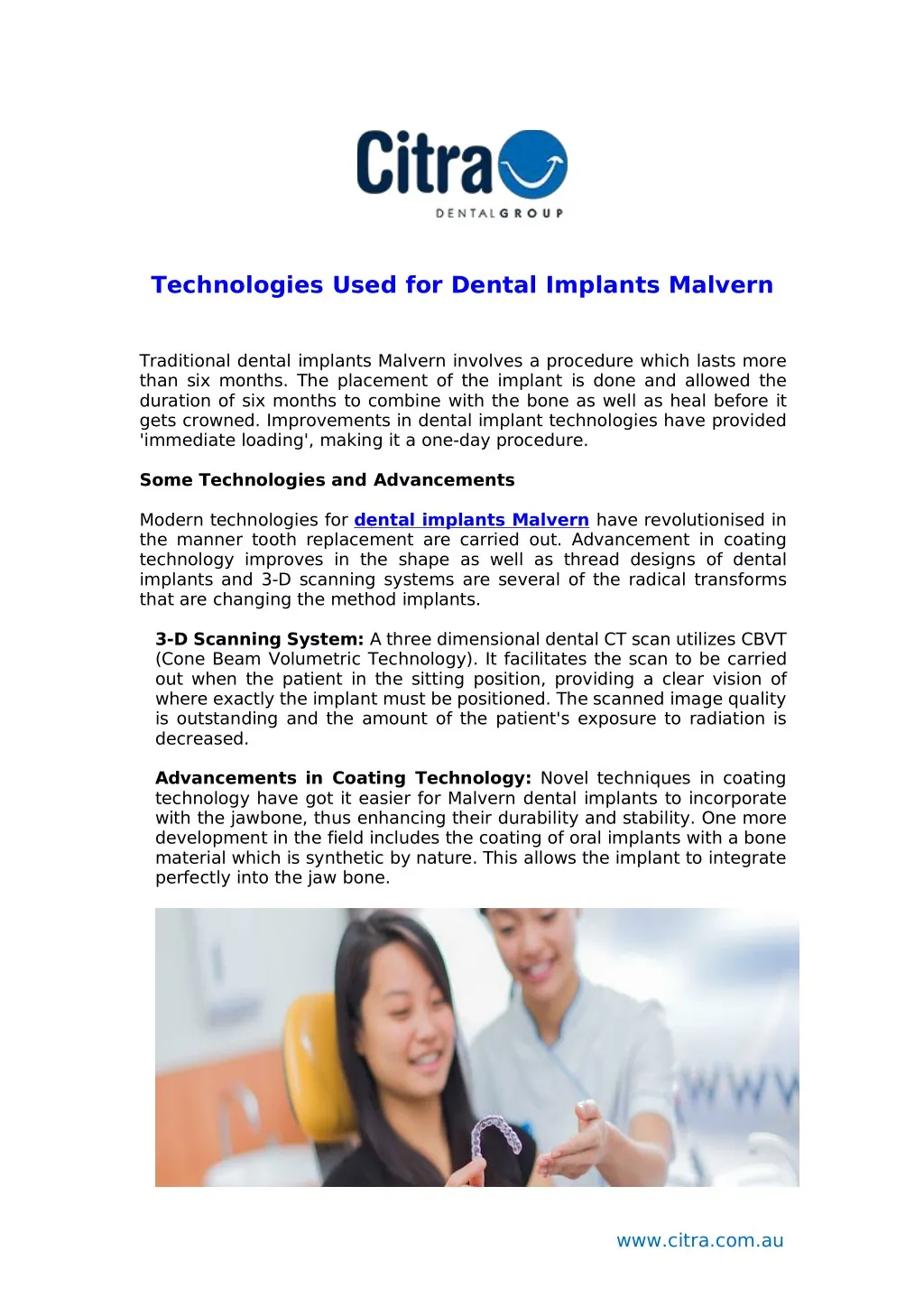 technologies used for dental implants malvern