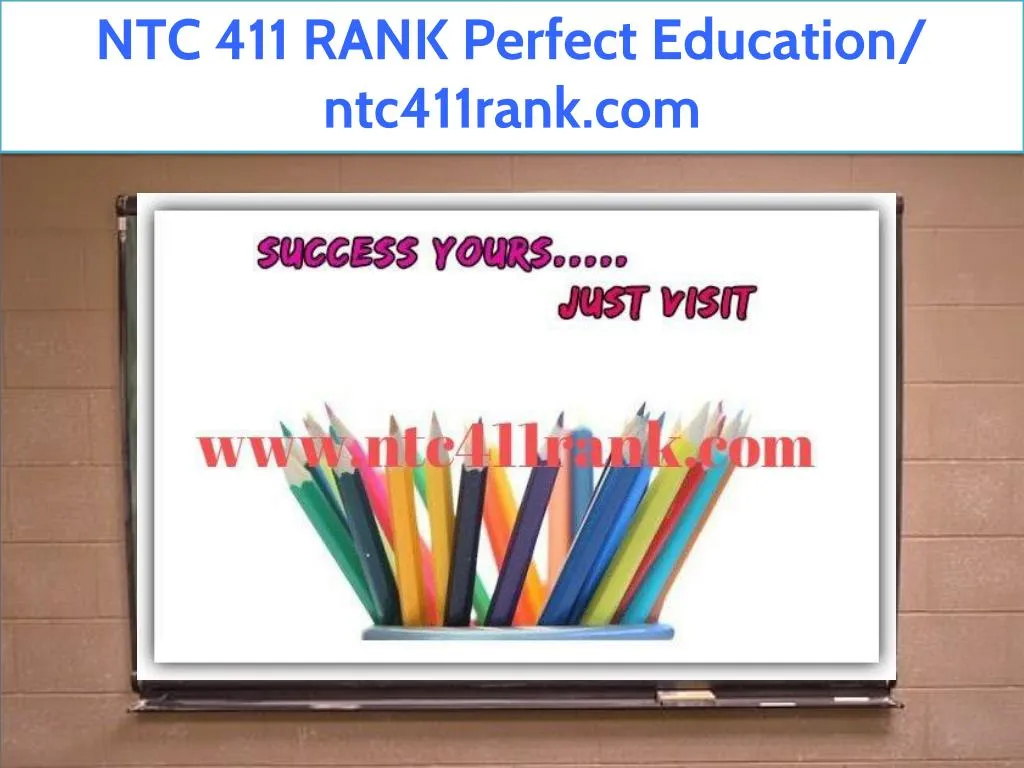 ntc 411 rank perfect education ntc411rank com