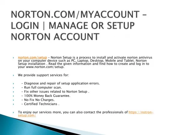 norton com myaccount login manage or setup norton account