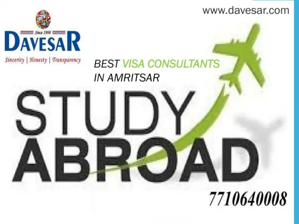 Davesar Best Visa Consultant In Amritsar Study Visa & Work Visa - Canada Visa Consultants In Amritsar
