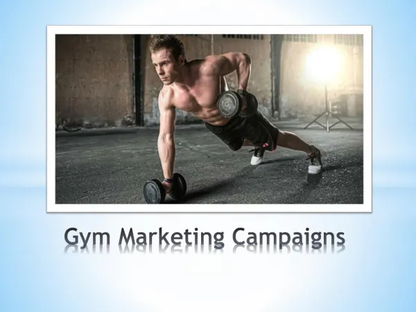 Gym Marketing Campaigns - Improve your Fitness Marketing