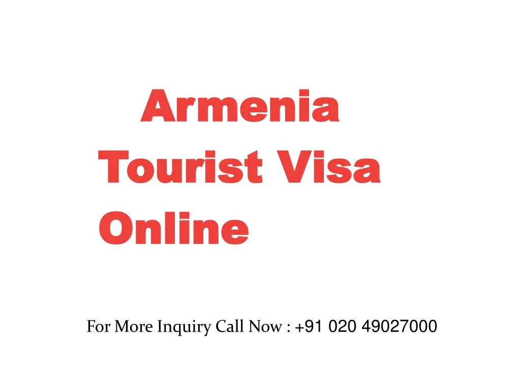 armenia tourist visa online