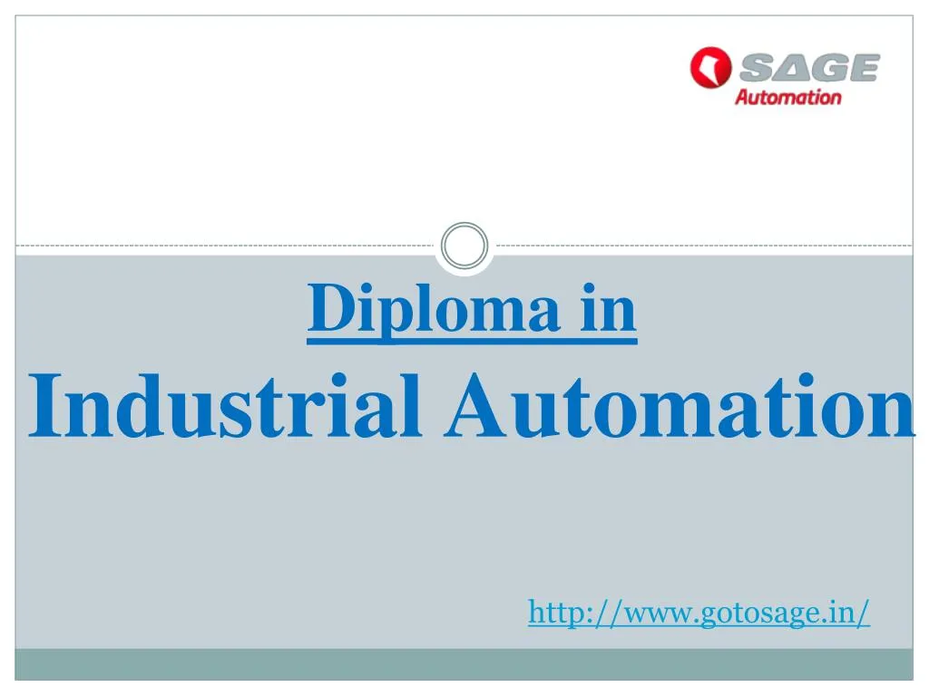 diploma in industrial automation
