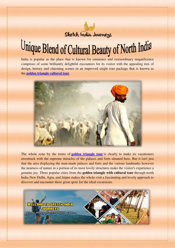 Unique Blend of Cultural Beauty of North India