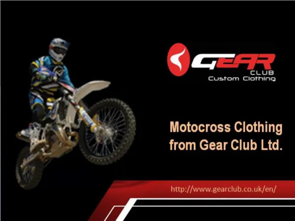 Finest Motocross Clothing Online