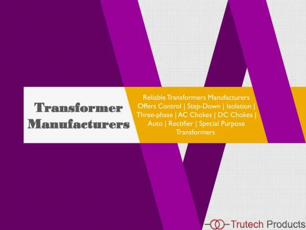 Transformer Manufacturers