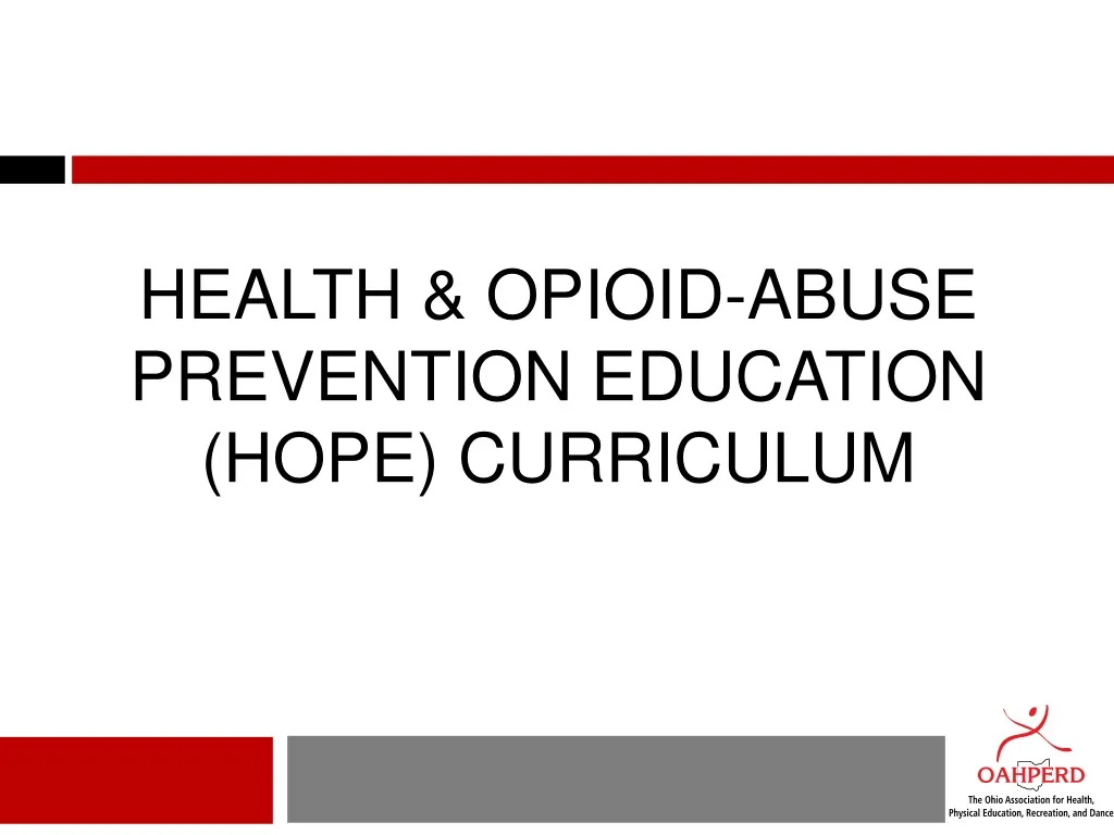 health opioid abuse prevention education hope curriculum
