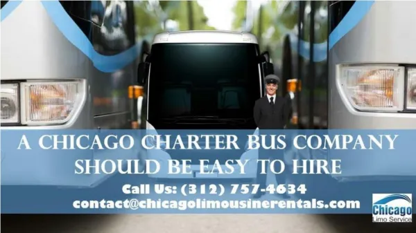A Chicago Charter Bus Company Should Be Easy to Hire