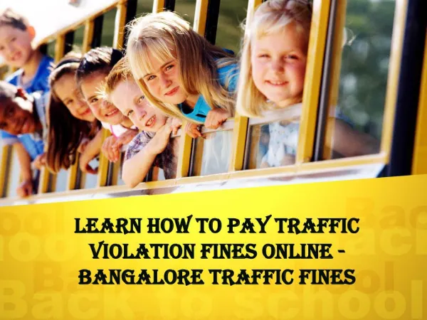 Learn How To Pay Traffic Violation Fines Online ~ Bangalore Traffic Fines Online