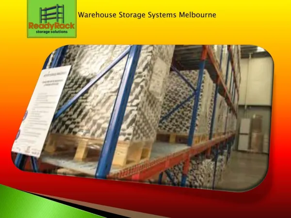 Warehouse Storage Systems Melbourne