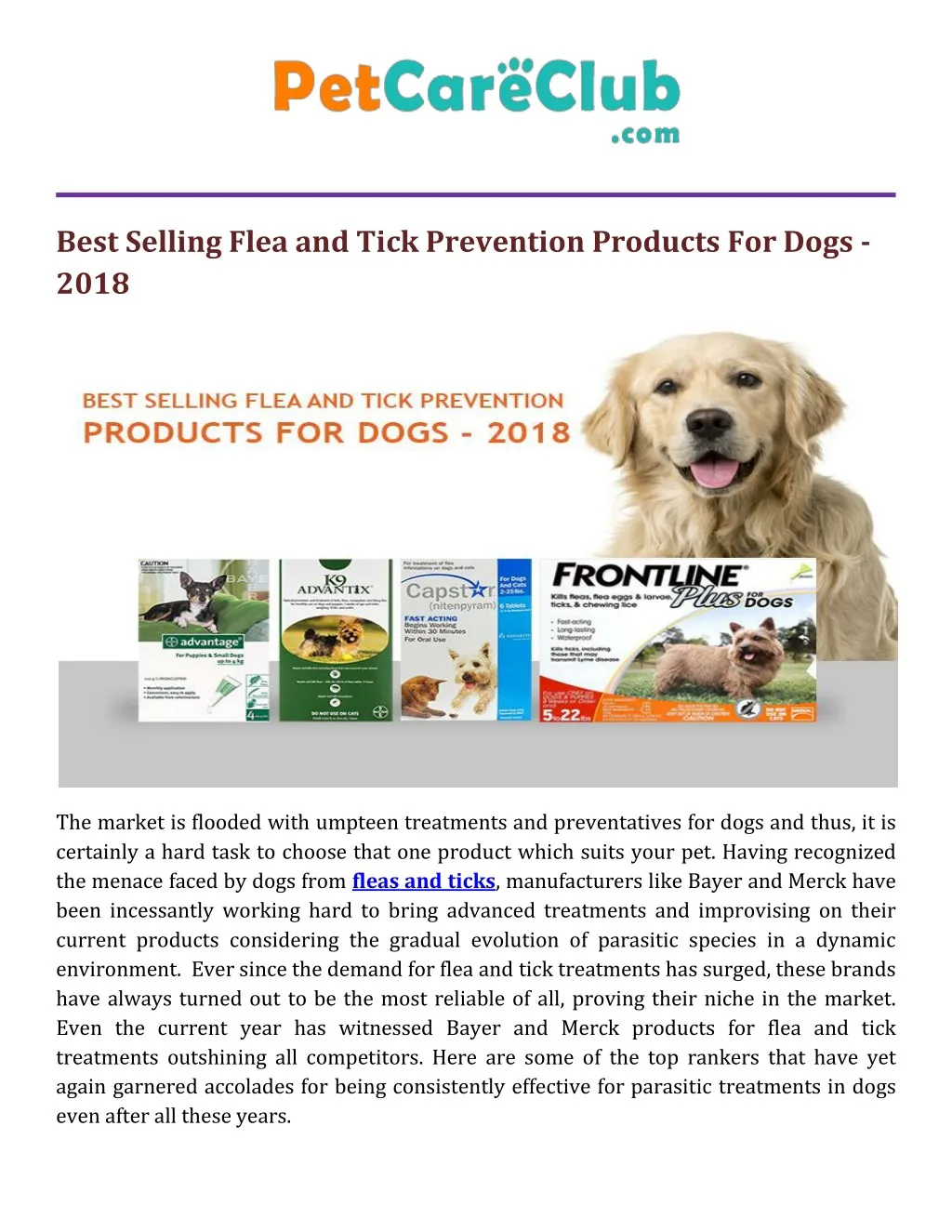 best selling flea and tick prevention products