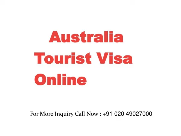 Australia Tourist Visa Online | Australian Tourist e Visa for indian