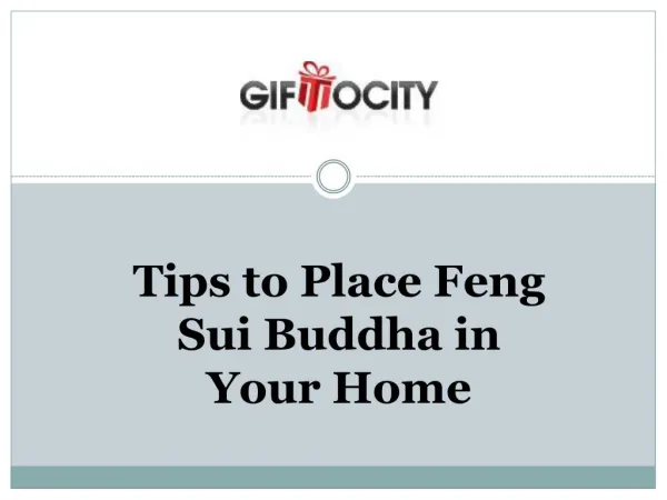Tips to Place Feng Sui Buddha in Your Home