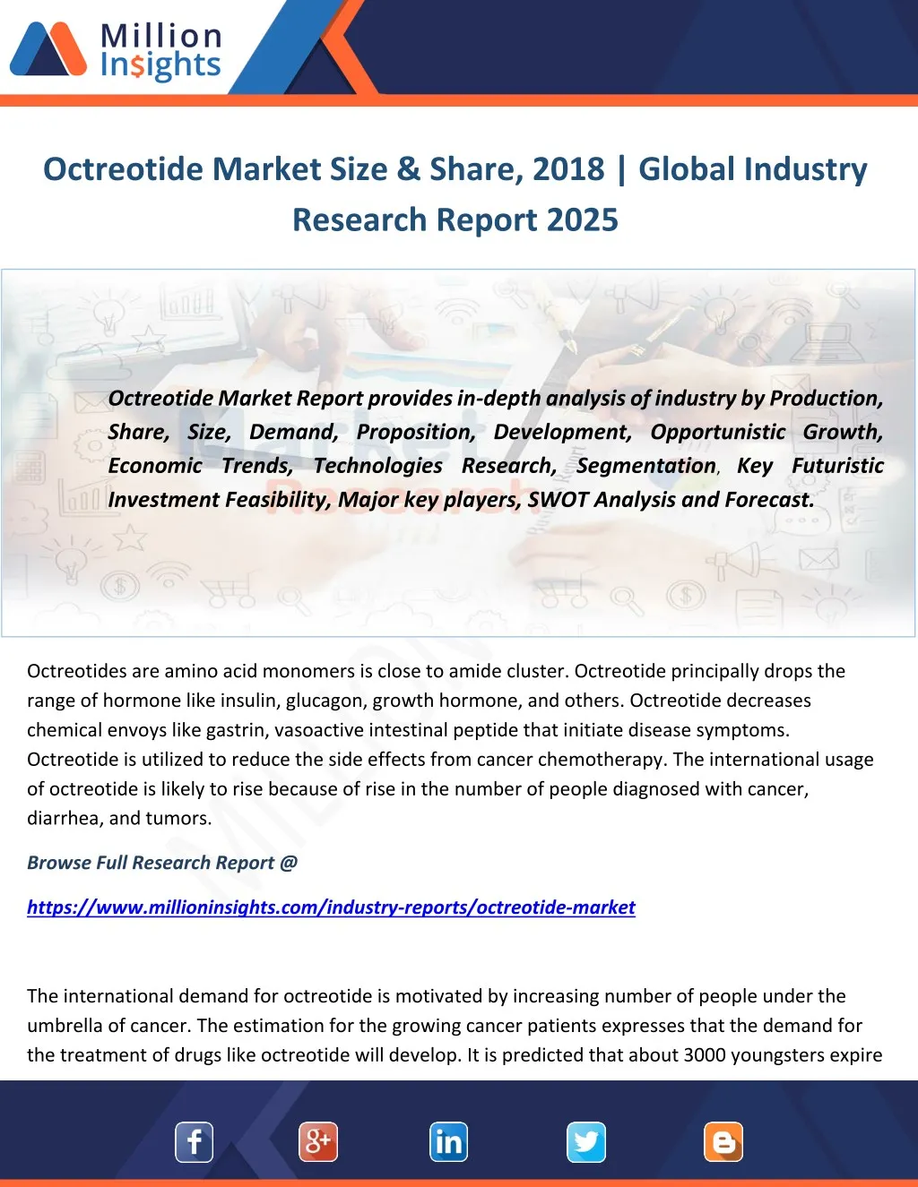 octreotide market size share 2018 global industry