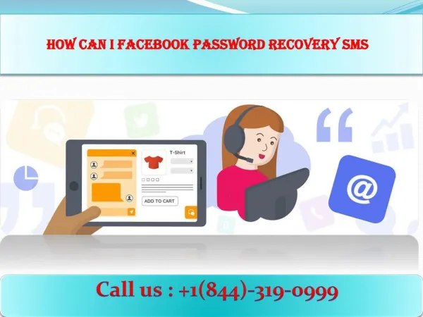 How can I Facebook password recovery SMS | Call 1-844-319-0999