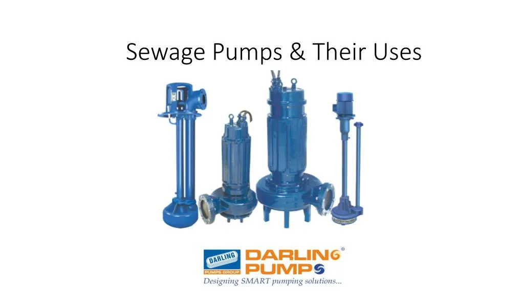 sewage pumps their uses