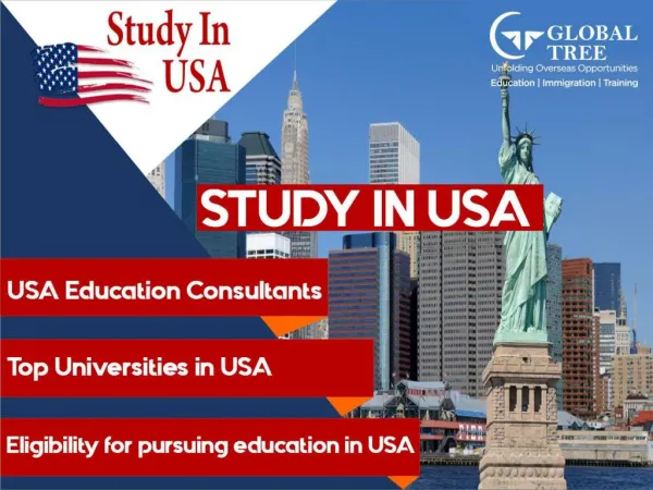 Study In USA | USA Education Consultants In India - Global Tree