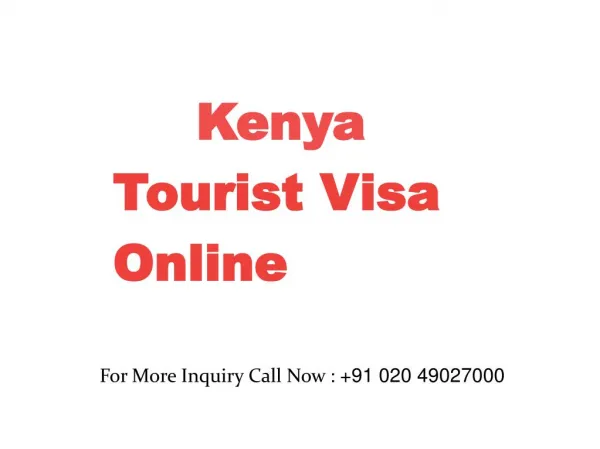 Kenya Tourist Visa Online | Kenya tourist e Visa for Indian
