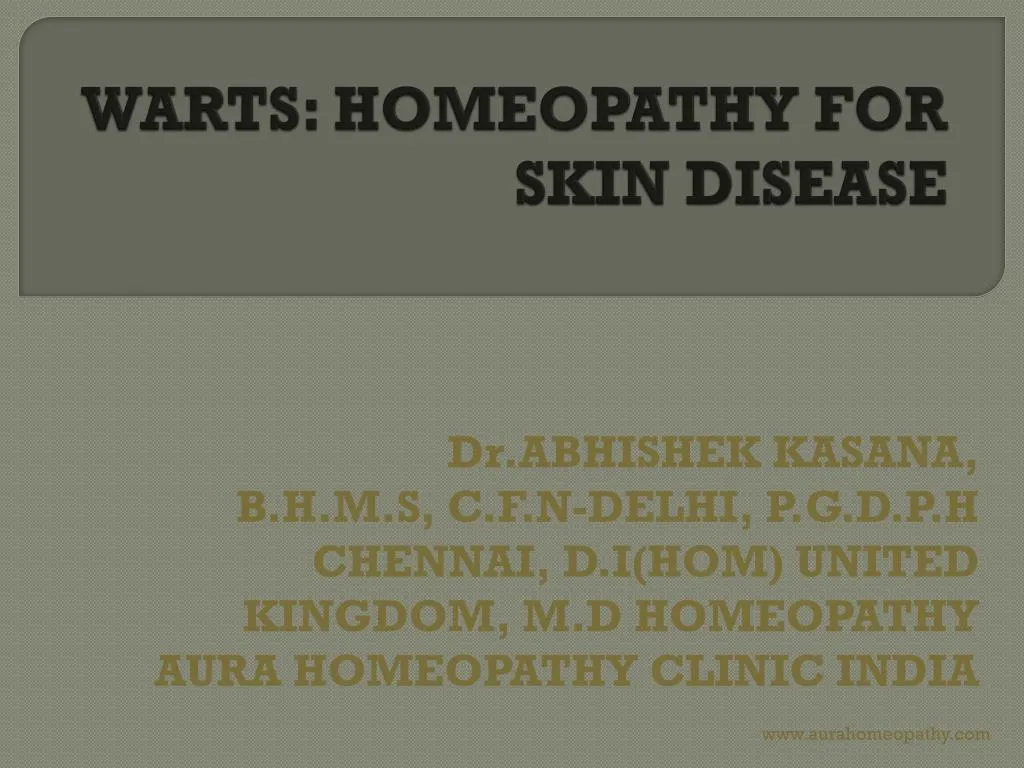 warts homeopathy for skin disease