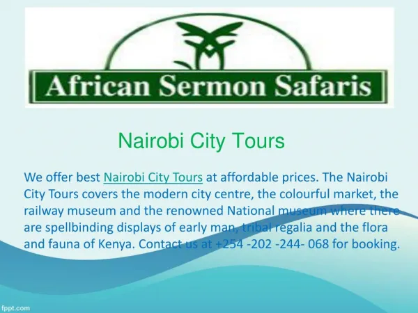 Nairobi City Tours