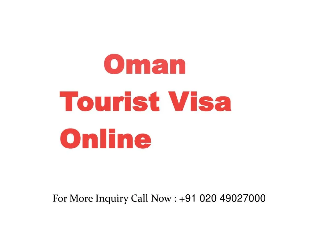 oman tourist visa online