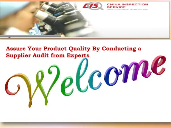 Assure Your Product Quality By Conducting a Supplier Audit from Experts