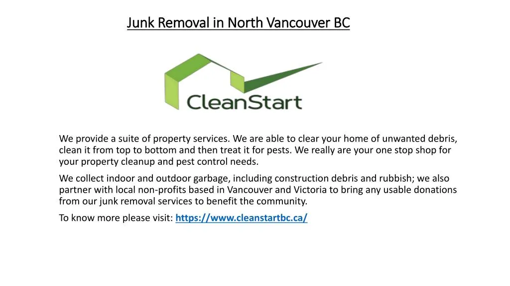 junk removal in north vancouver bc