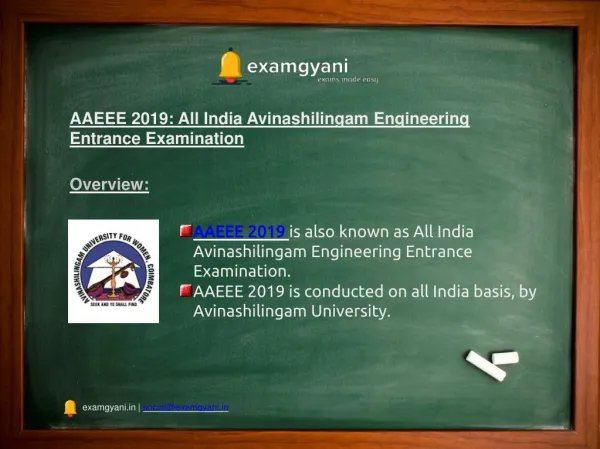 AAEEE 2019: Application Form, Eligibility, Date, Syllabus, How to Prepare