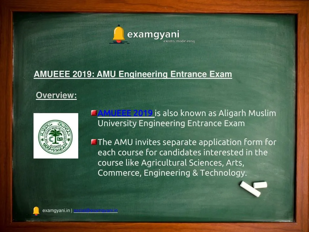 amueee 2019 amu engineering entrance exam