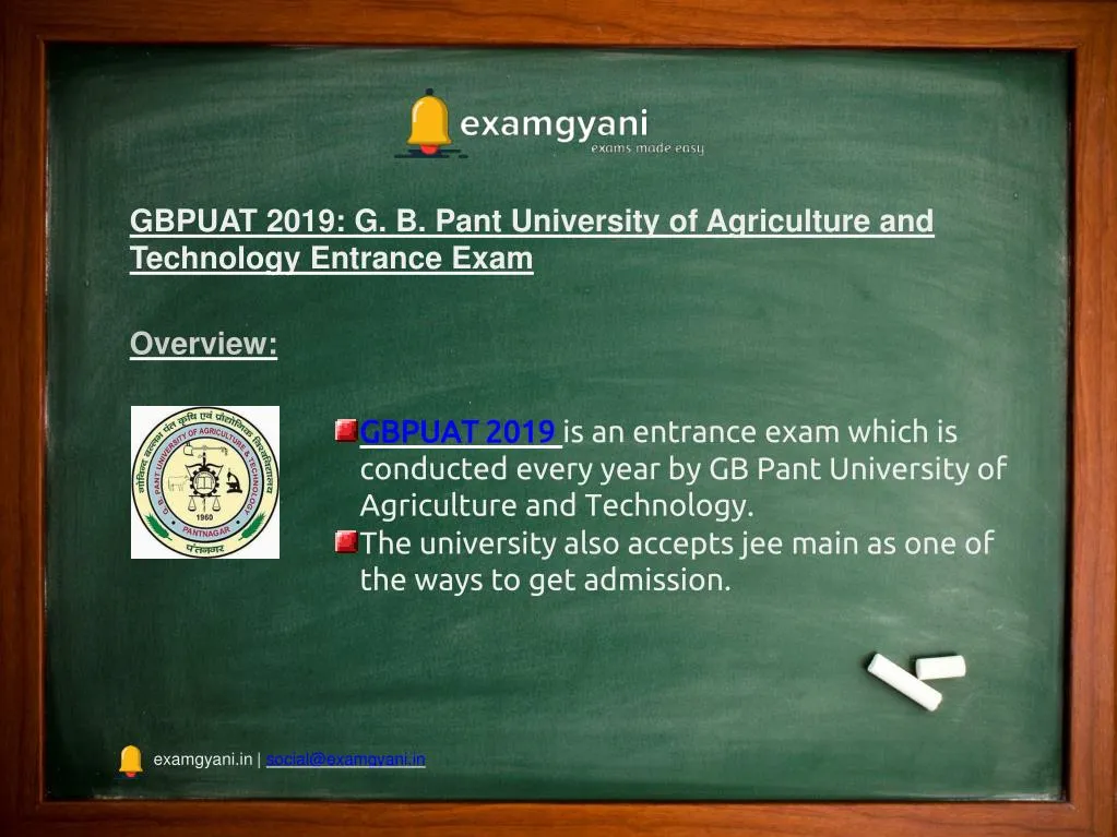 PPT - GBPUAT 2019: Eligibility Criteria, Counselling, Result, Syllabus ...