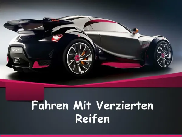 fahren mit verzierten reifen