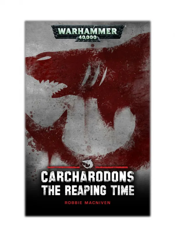 [PDF] Free Download The Reaping Time By Robbie MacNiven