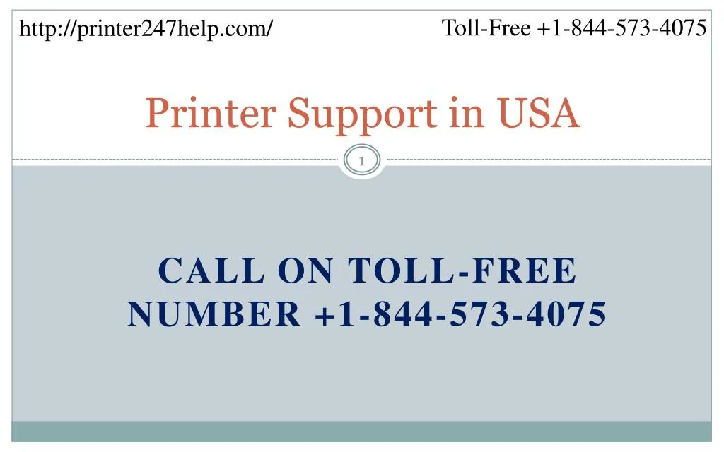 printer support in usa