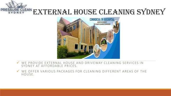 External House Cleaning Sydney