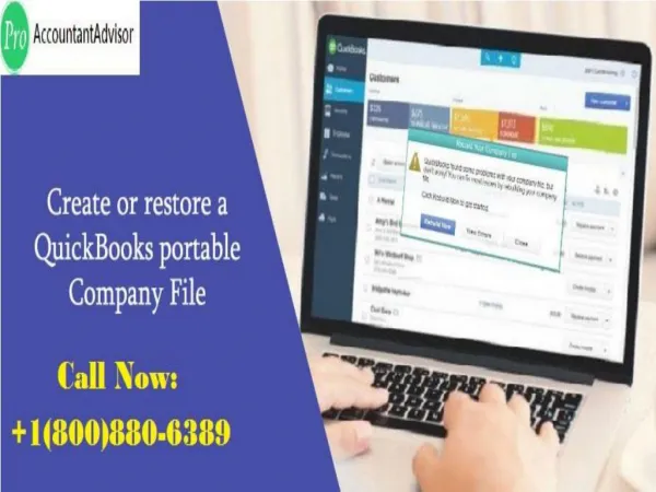 Steps to Create or restore a QuickBooks portable company file