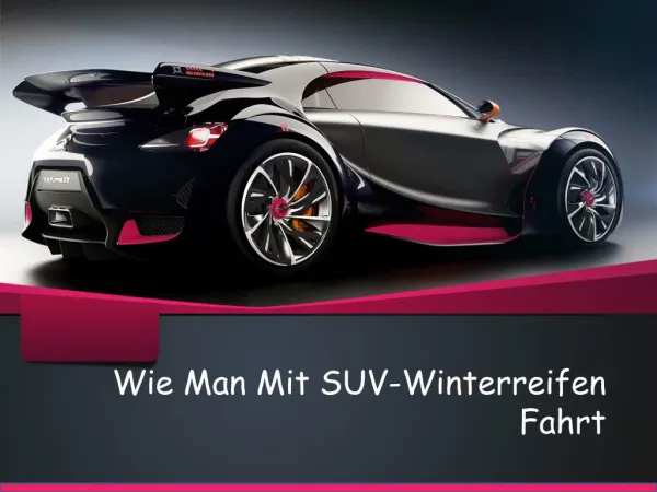 wie man mit suv winterreifen fahrt