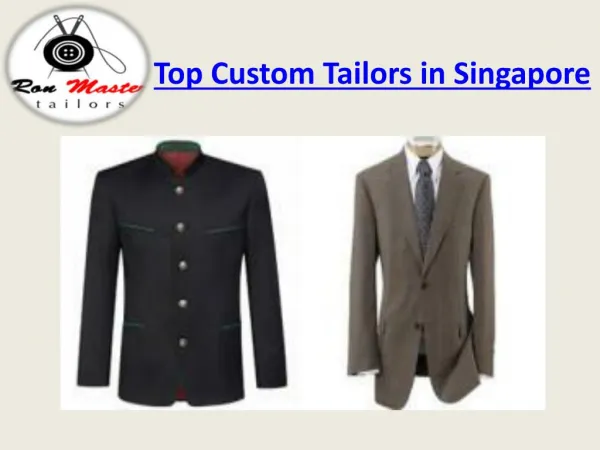 Best Custom Tailoring Service Provider in Singapore
